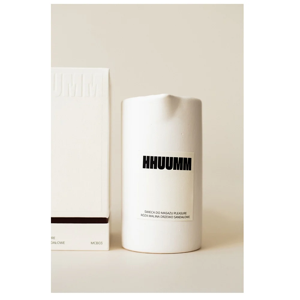 Świeca do masażu pleasure - róża malina drzewo sandałowe 210ml - Image 2