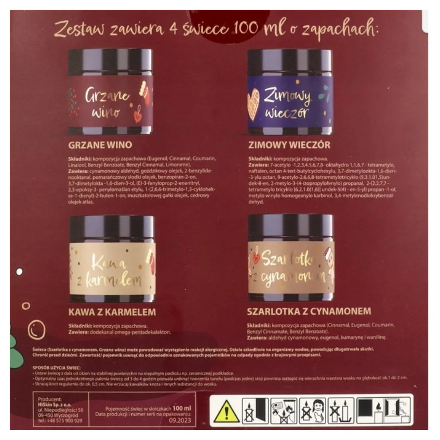 Bordo zestaw świec sojowych 4x100ml - Image 3