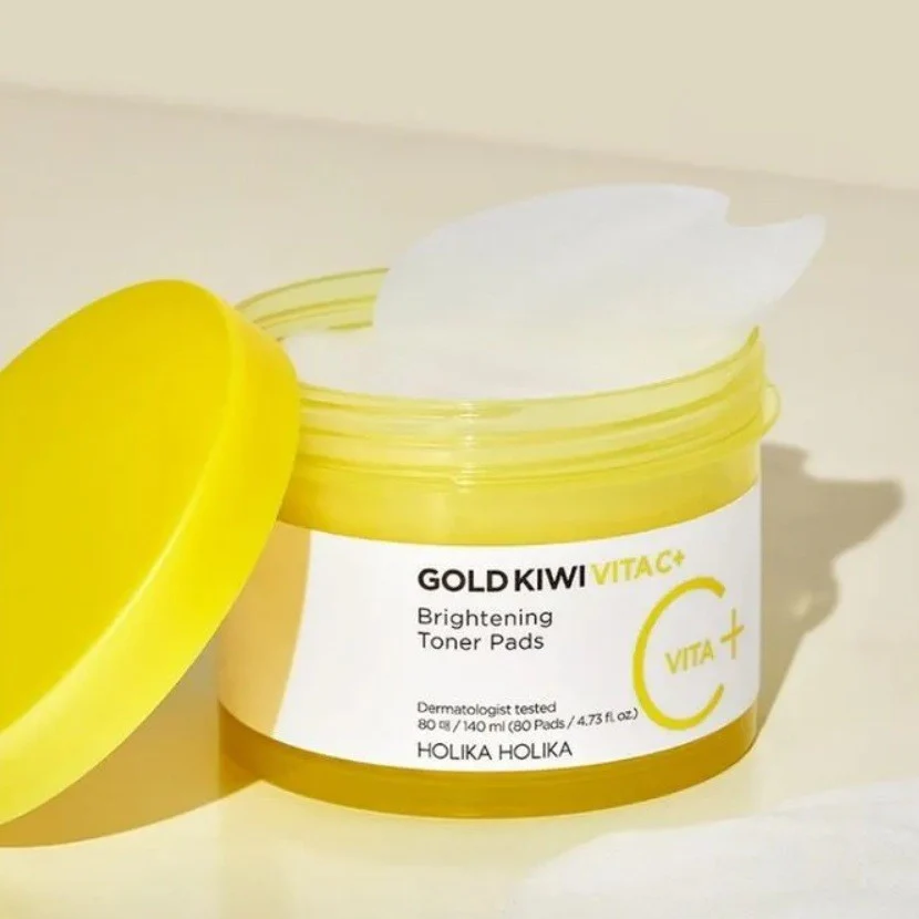 Gold Kiwi Vita C+ Brightening Toner Pads rozjaśniające płatki do twarzy 80szt - Image 3