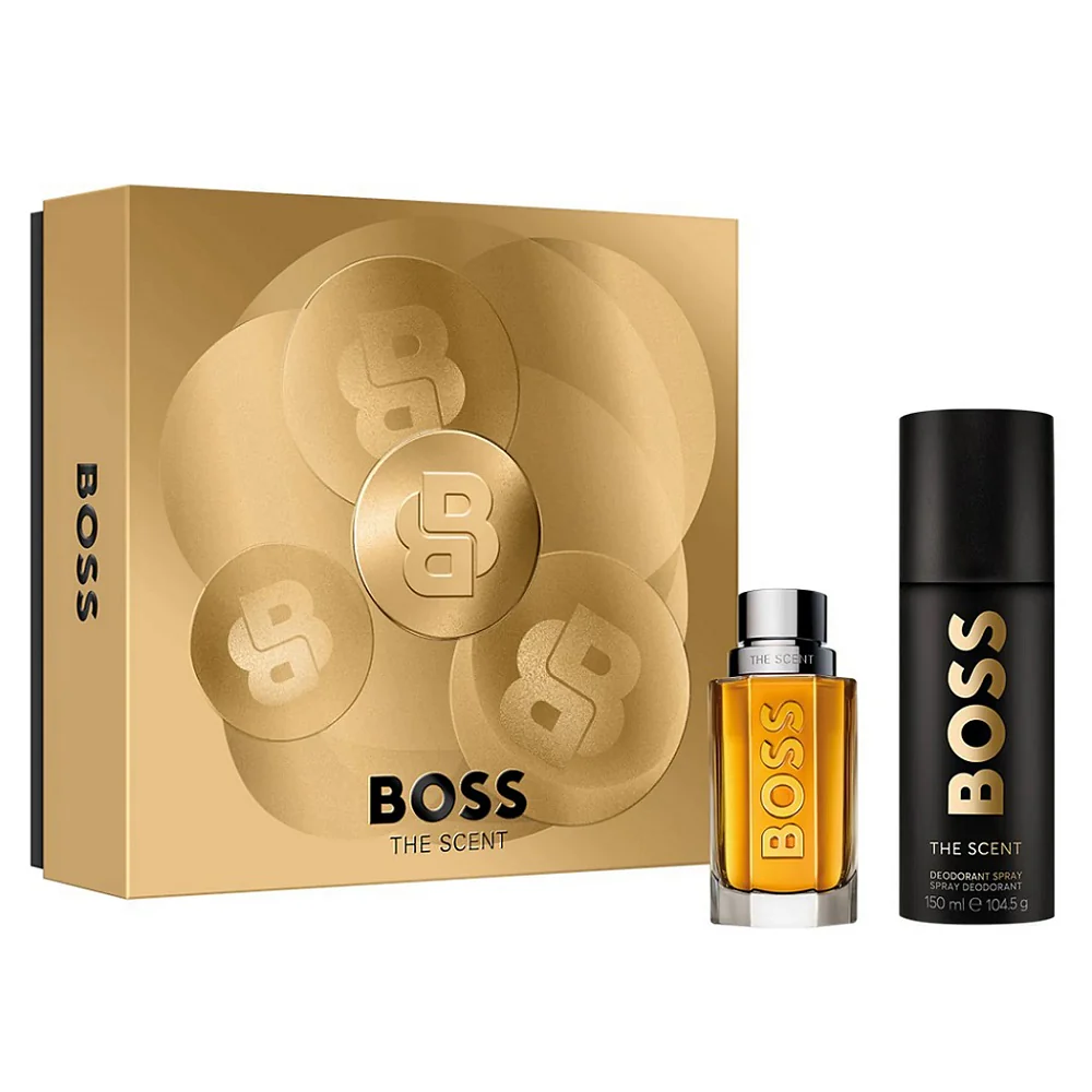 Boss The Scent For Him zestaw woda toaletowa spray 50ml + dezodorant spray 150ml