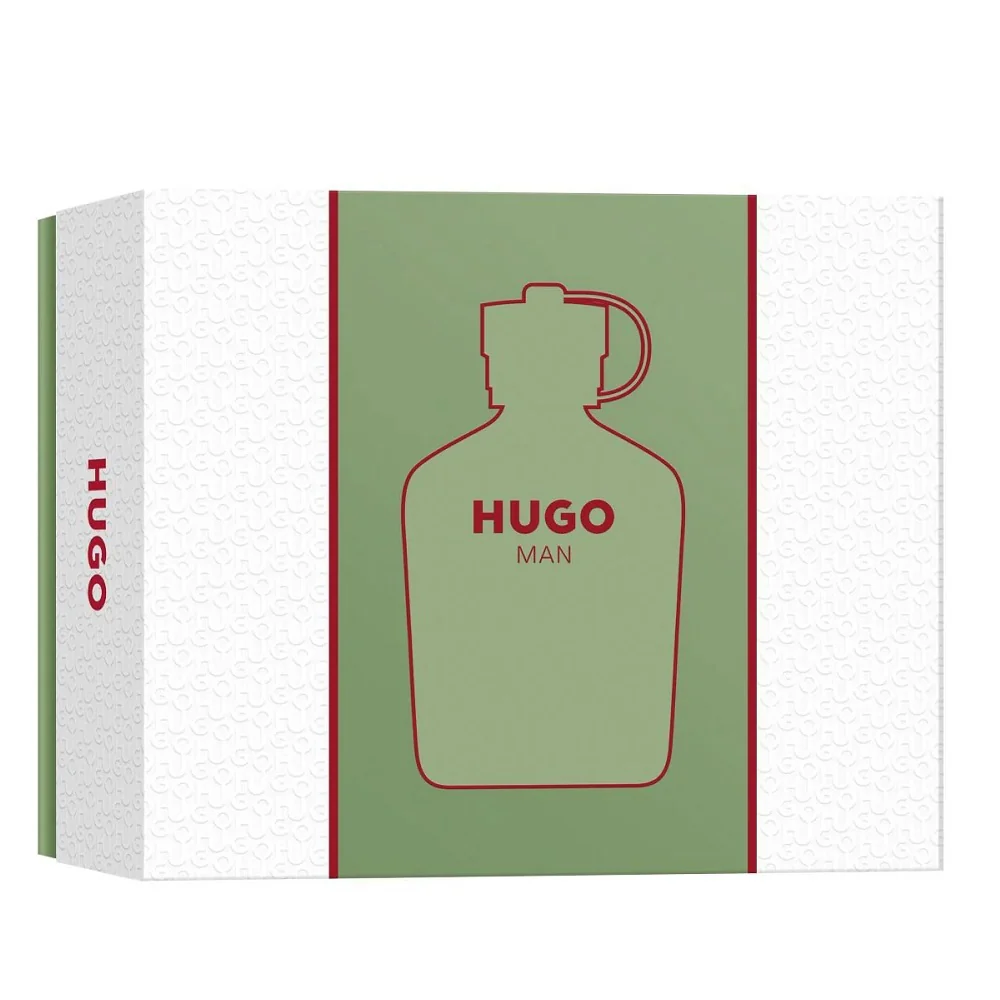 Hugo Man zestaw woda toaletowa spray 125ml + dezodorant sztyft 75ml + żel pod prysznic 50ml - Image 3