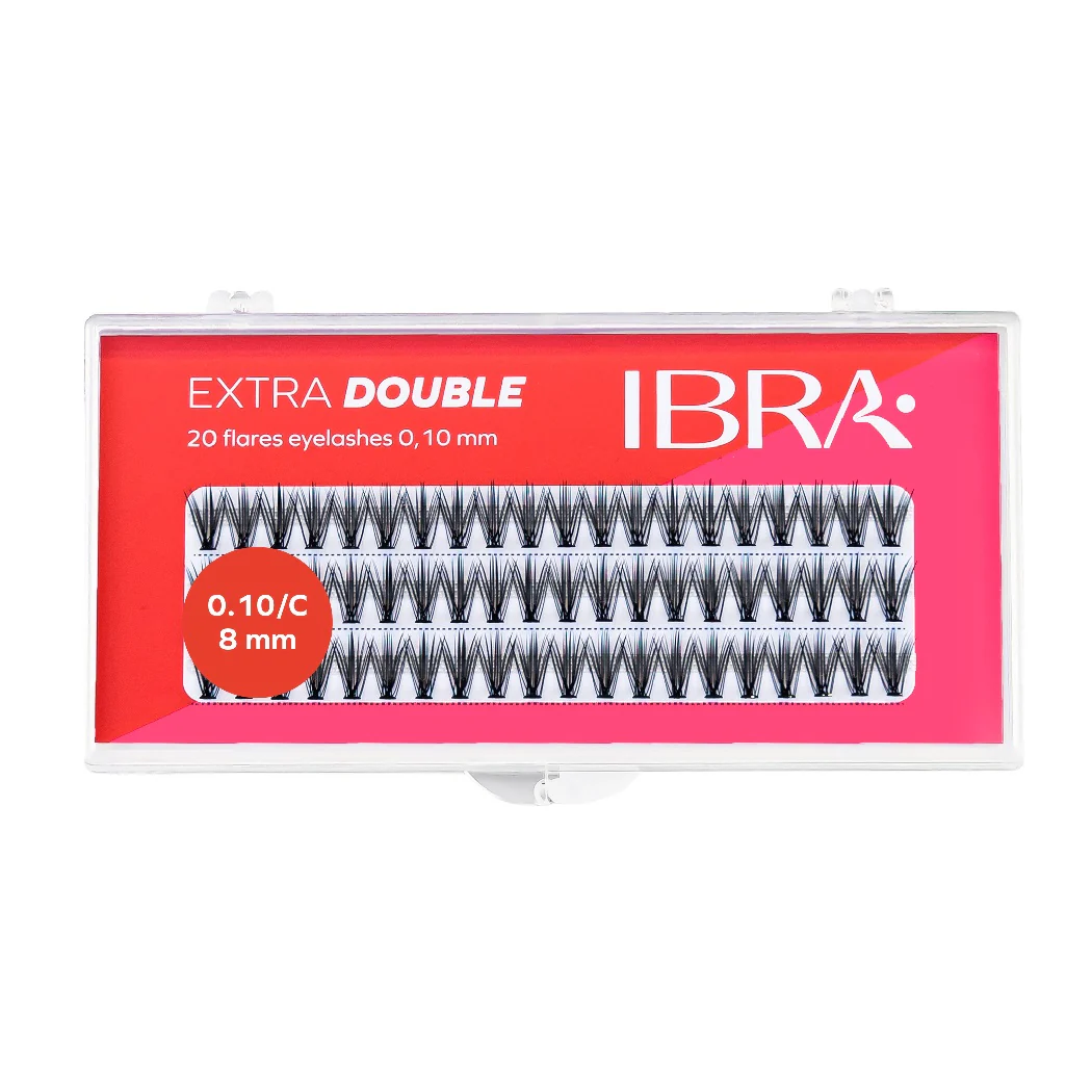 Kępki sztucznych rzęs Extra Double Knot-Free C 0.10-8mm