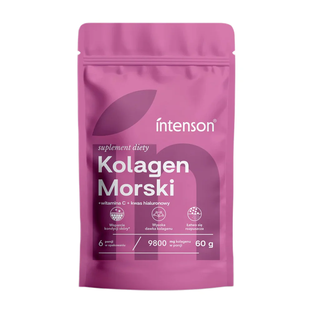 Kolagen Morski + Witamina C + Kwas Hialuronowy suplement diety 60g