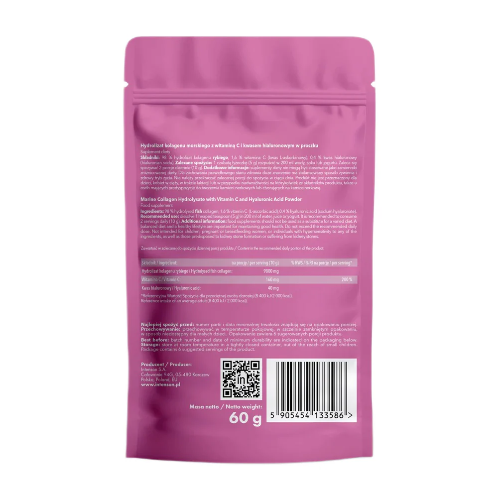 Kolagen Morski + Witamina C + Kwas Hialuronowy suplement diety 60g - Image 2