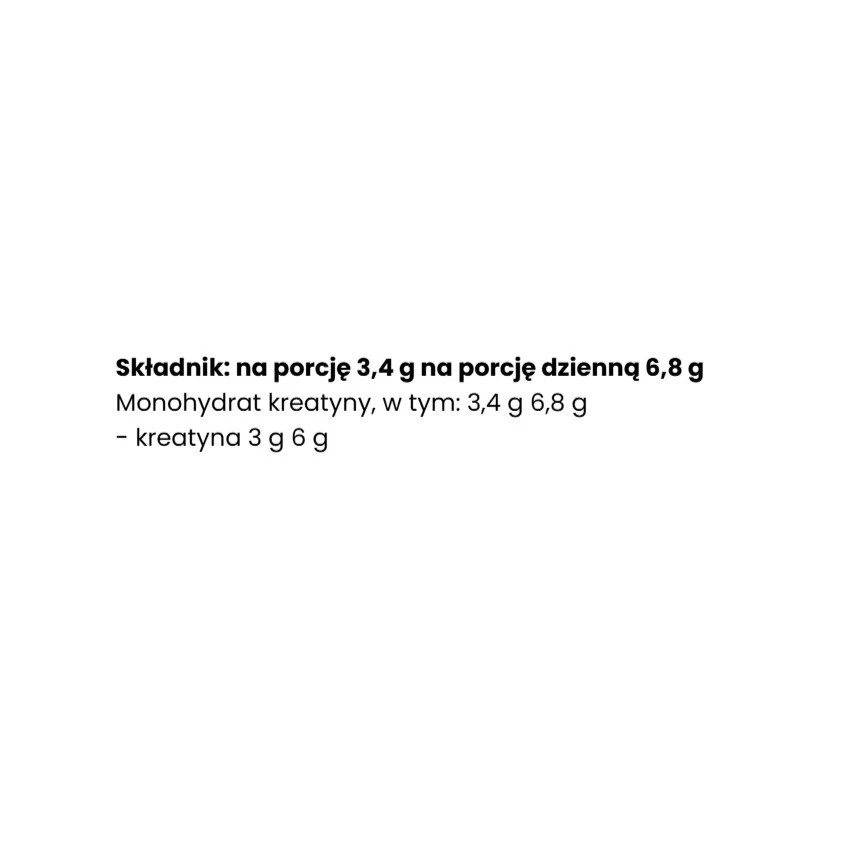 Kreatyna Monohydrat suplement diety Pure 255g - Image 2