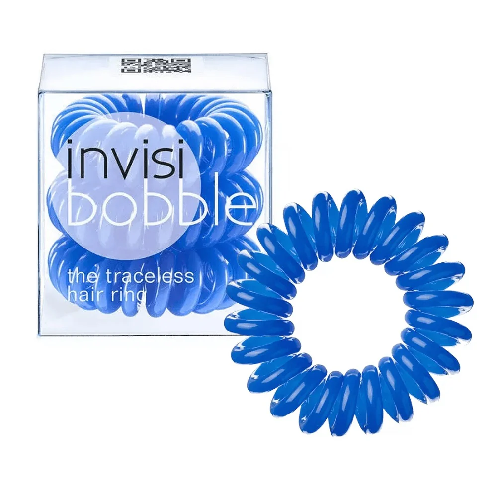 Traceless Hair Ring gumki do włosów Navy Blue 3szt