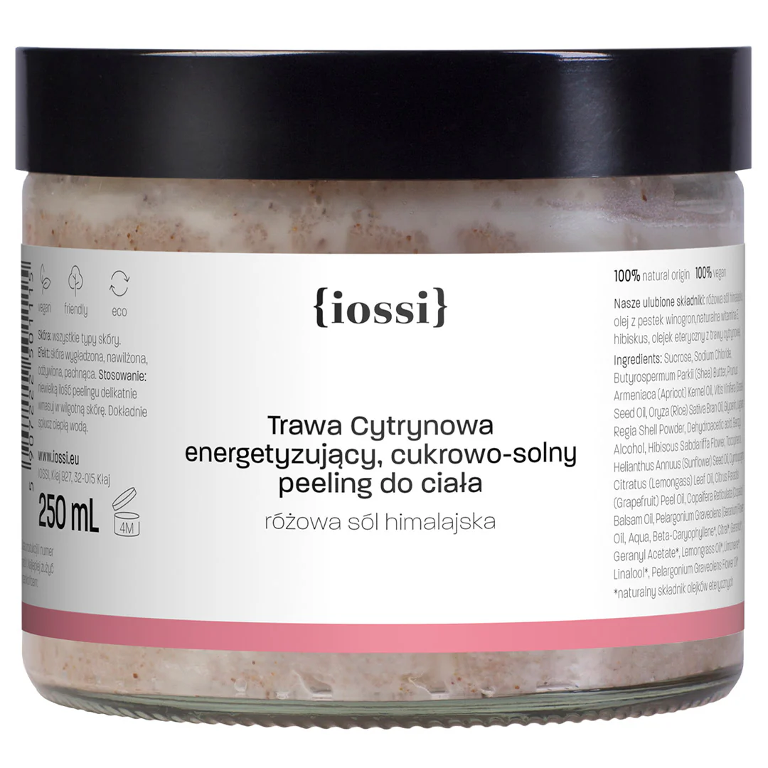 Trawa Cytrynowa energetyzujący peeling cukrowy do ciała 250ml