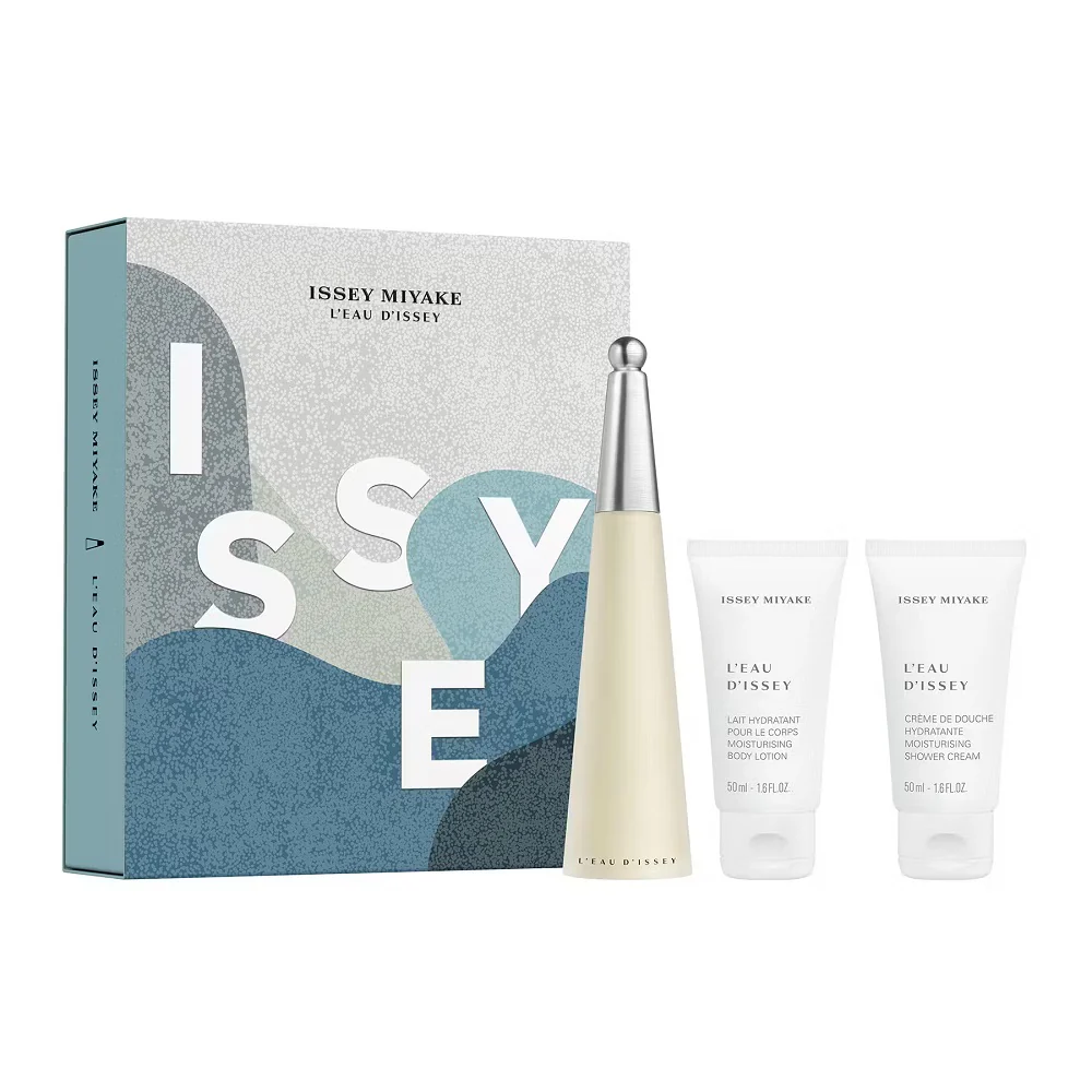 L'Eau d'Issey Pour Femme zestaw woda toaletowa spray 50ml + balsam do ciała 50ml + krem pod prysznic 50ml