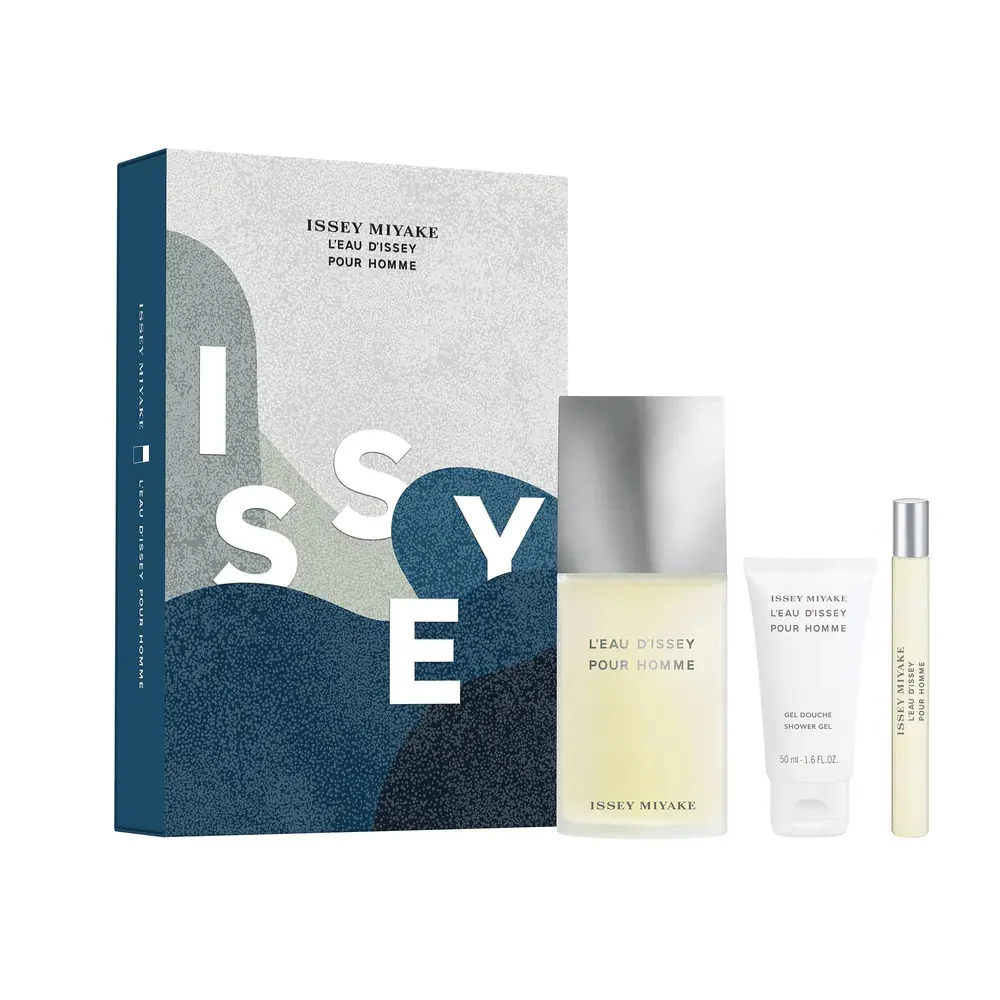 L'Eau d'Issey Pour Homme zestaw woda toaletowa spray 125ml + woda toaletowa spray 10ml + żel pod prysznic 50ml