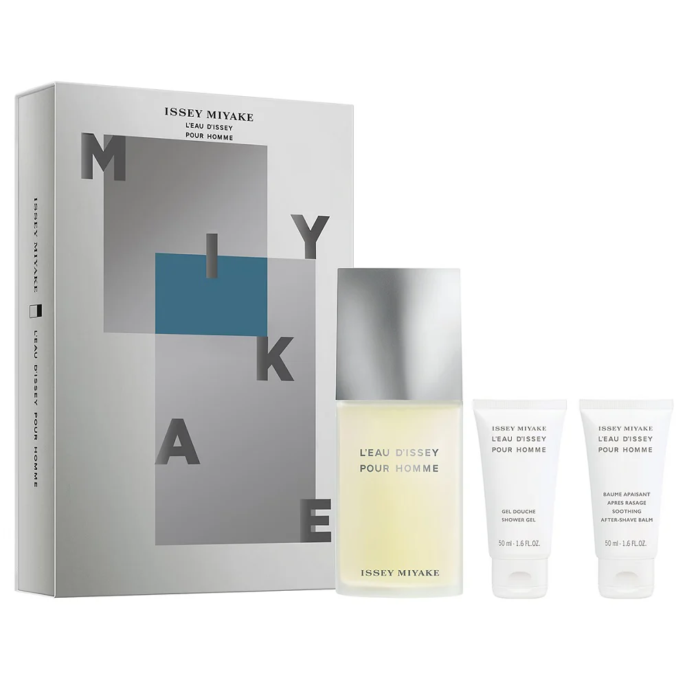 L'Eau d'Issey Pour Homme zestaw woda toaletowa spray 125ml + żel pod prysznic 50ml + balsam po goleniu 50ml