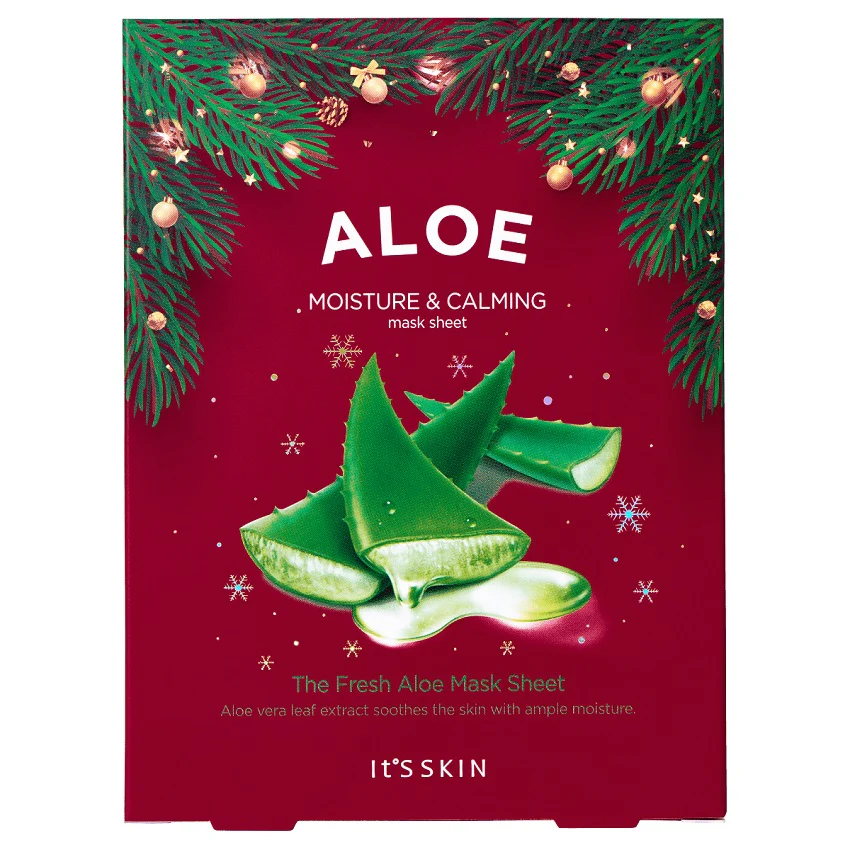 The Fresh Aloe Mask Sheet zestaw maseczek w płachcie z wyciągiem z aloesu 5x20g - Image 3