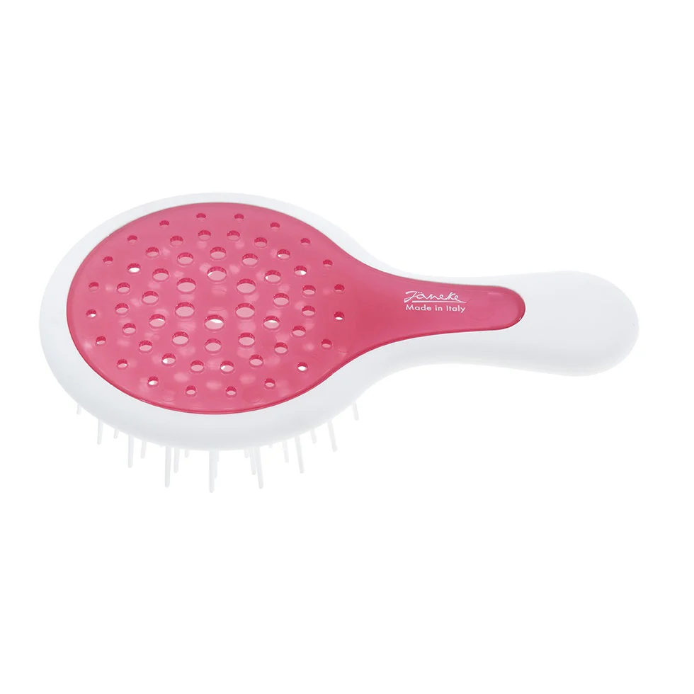 Mini Superbrush mała szczotka do rozczesywania włosów Biało-Różowa