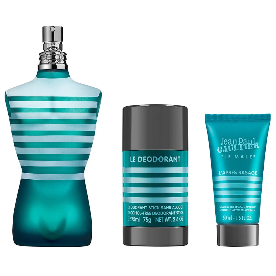 Le Male zestaw woda toaletowa spray 125ml + balsam po goleniu 50ml + dezodorant sztyft 75g - Image 2