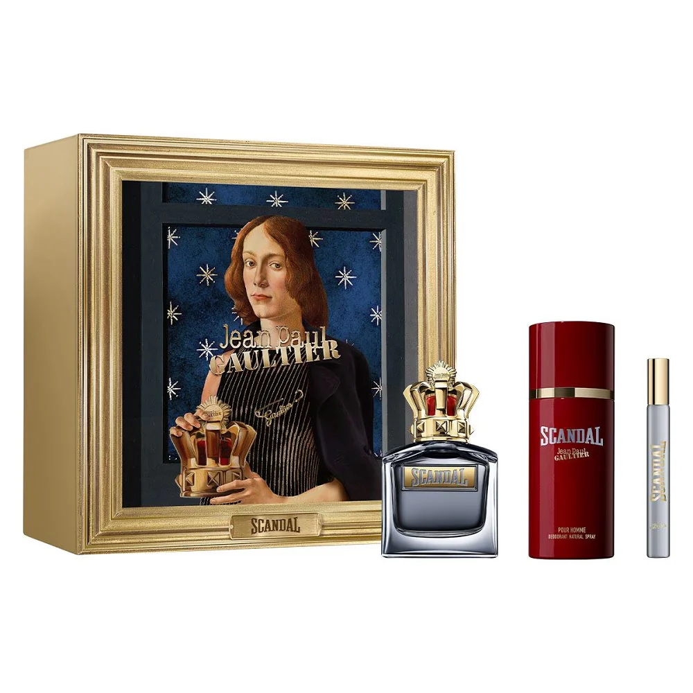 Scandal Pour Homme zestaw woda toaletowa spray 100ml + dezodorant spray 150ml + woda toaletowa spray 10ml
