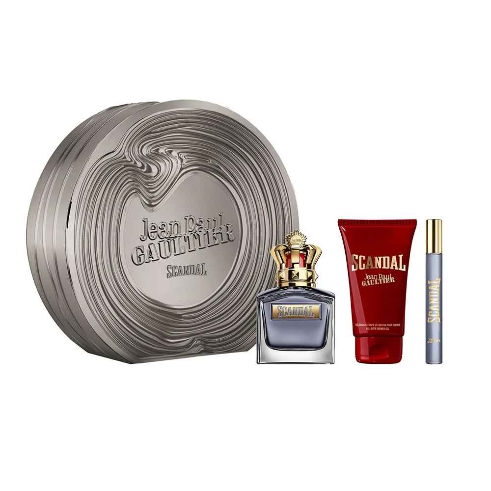 Scandal Pour Homme zestaw woda toaletowa spray 100ml + woda toaletowa spray 10ml + żel pod prysznic 75ml