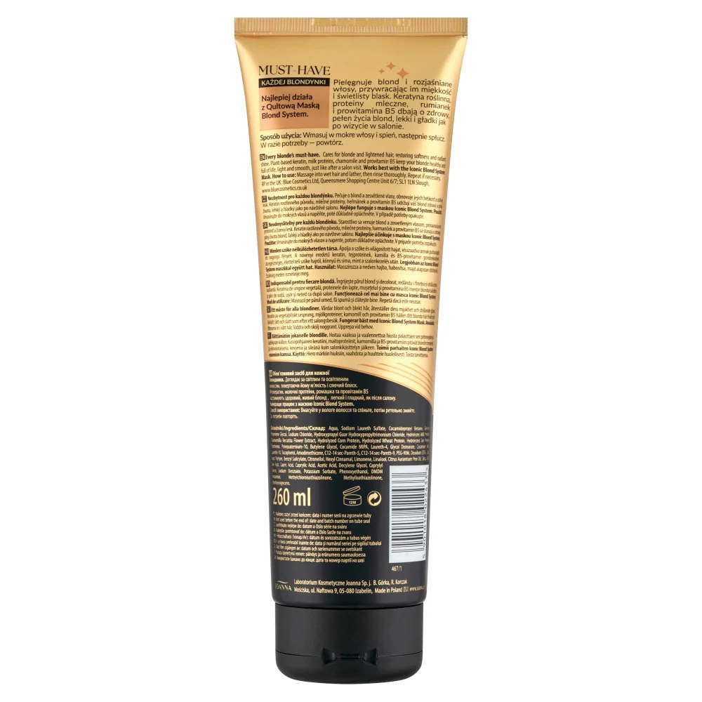 Blond System qultowy szampon do włosów blond i rozjaśnionych 260ml - Image 2