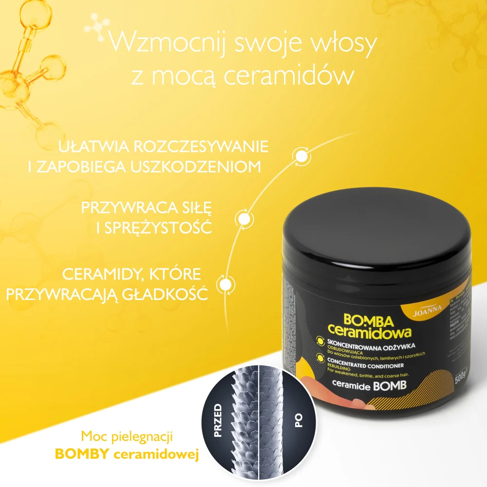 Bomba Ceramidowa skoncentrowana odżywka odbudowująca 500g - Image 2