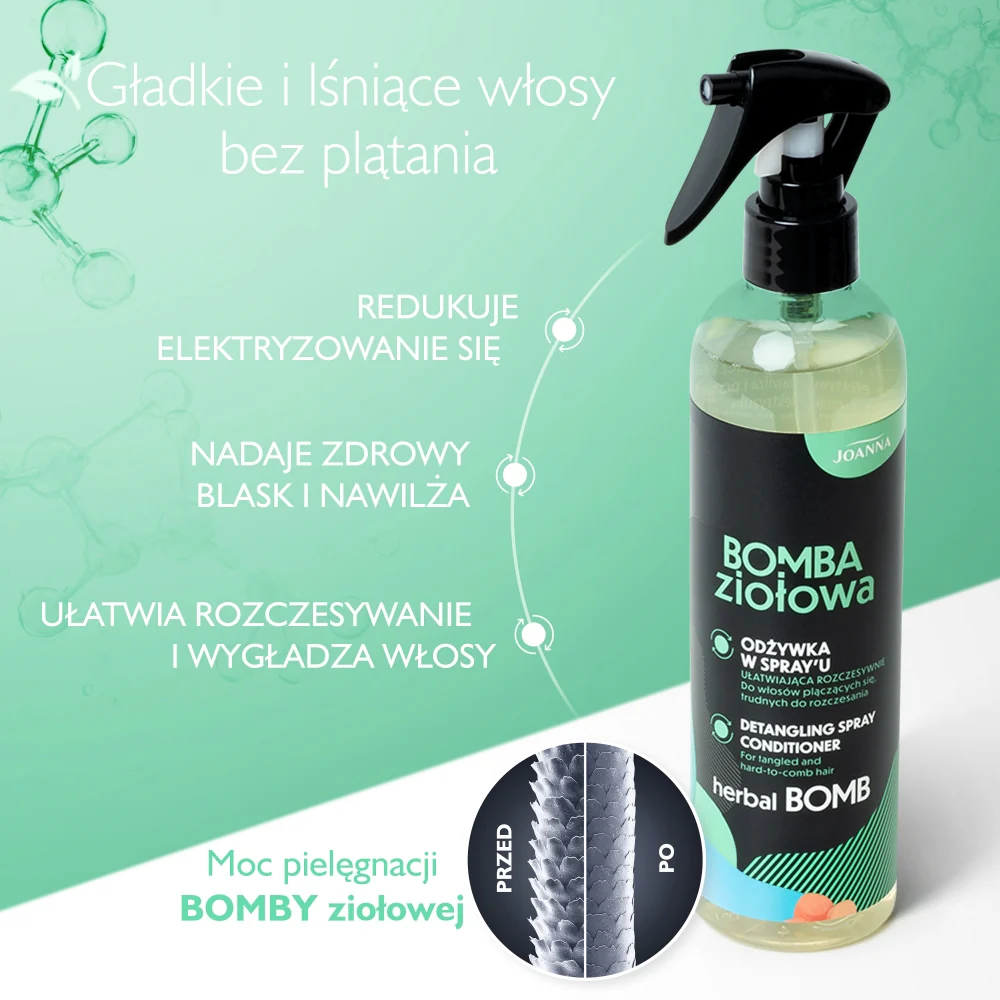 Bomba Ziołowa odżywka w sprayu ułatwiająca rozczesywanie 300ml - Image 3