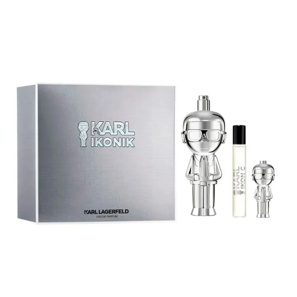 Karl Ikonik Pour Homme zestaw woda perfumowana spray 100ml + woda perfumowana spray 7.5ml + woda perfumowana spray 4.5ml