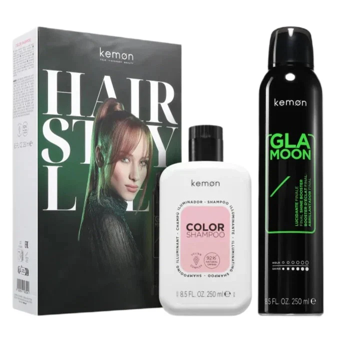 Color Glamoon zestaw szampon do włosów farbowanych 250ml + nabłyszczacz w sprayu 250ml