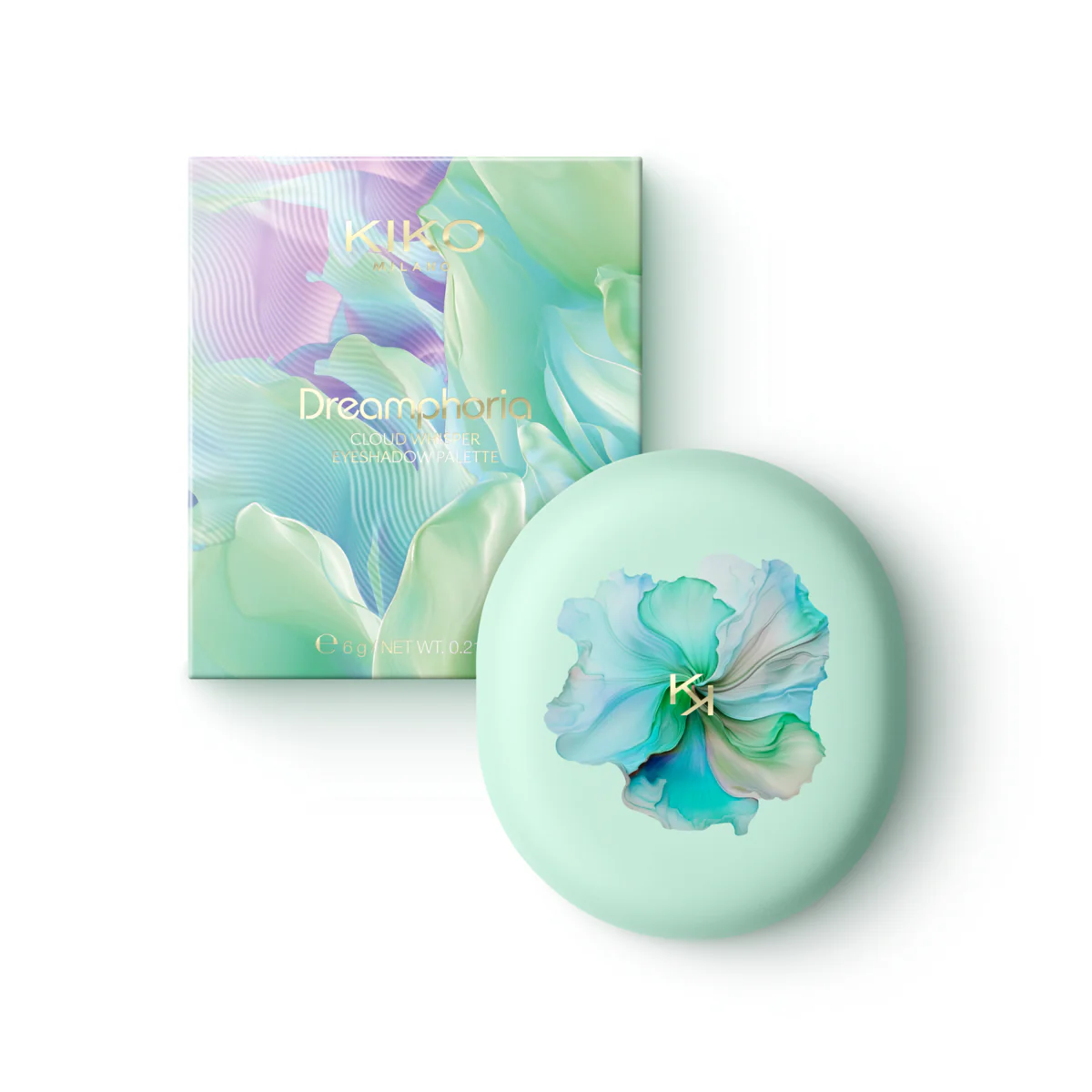 Dreamphoria Cloud Whisper Eyeshadow Palette paleta cieni do powiek o matowych i metalicznych wykończeniach 6g - Image 4