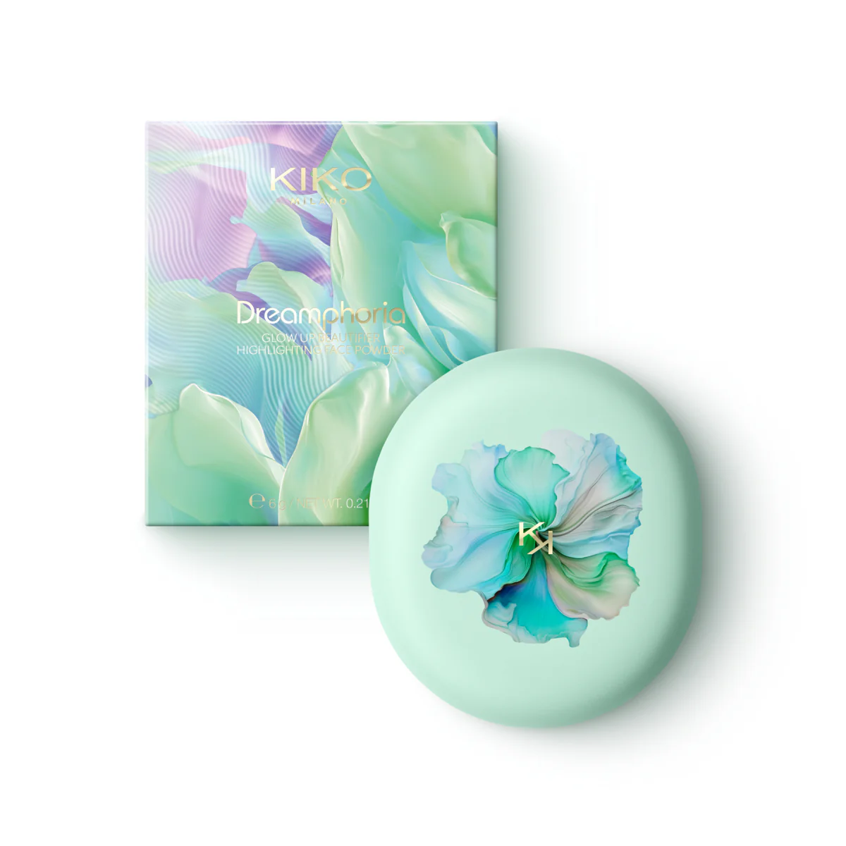 Dreamphoria Glow Up Beautifier Highlighting Face Powder hybrydowy puder do twarzy w kompakcie 6g - Image 5