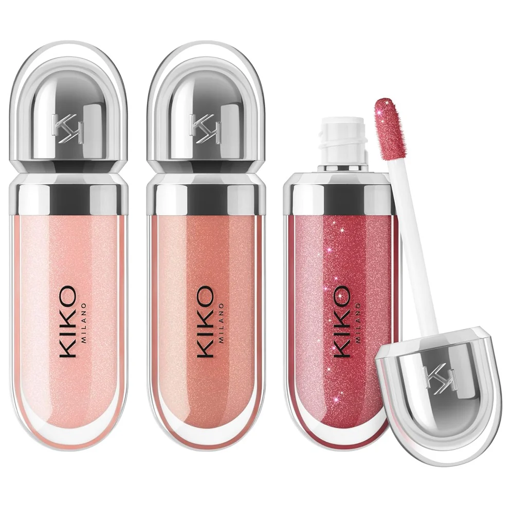 Glossy Lip Set 03 zestaw trzech nawilżających błyszczyków do ust z efektem objętości 3D 3x6.5ml - Image 3