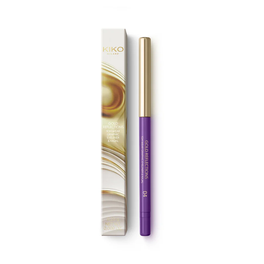 Gold Reflections 10H Wear Graphic Eyeliner & Kajal eyeliner i kredka kajal o 10-godzinnej trwałości 04 Violet Twilight 0.28g - Image 2