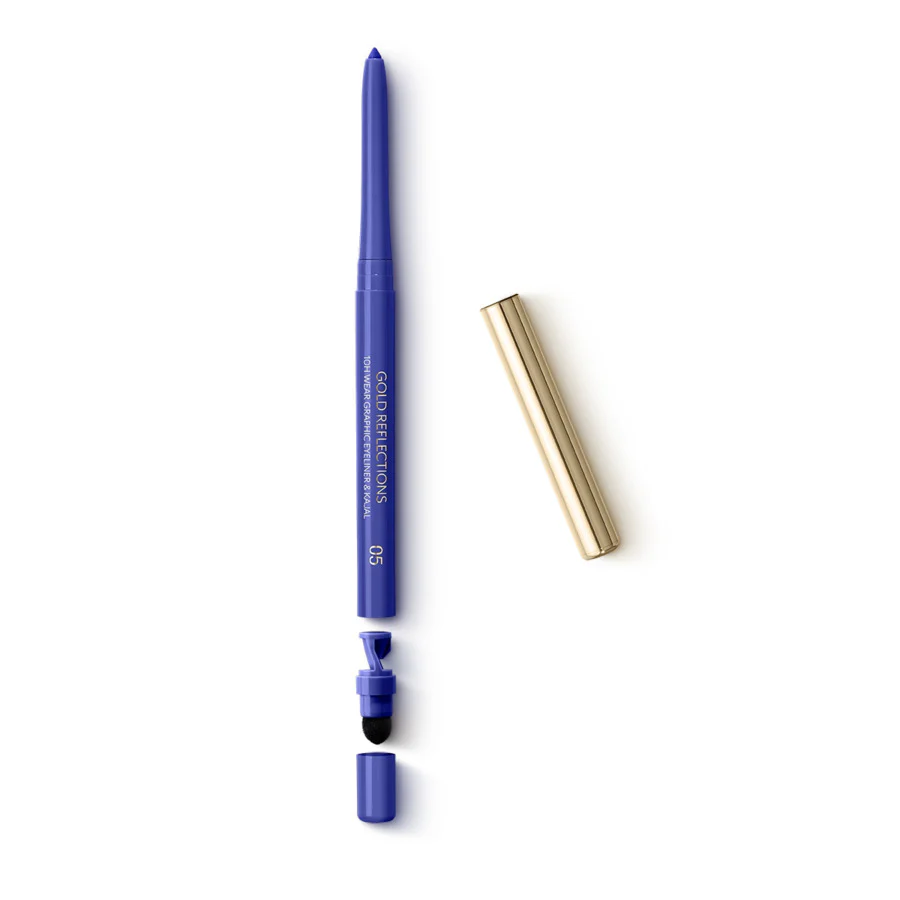 Gold Reflections 10H Wear Graphic Eyeliner & Kajal eyeliner i kredka kajal o 10-godzinnej trwałości 05 Blue Skies 0.28g