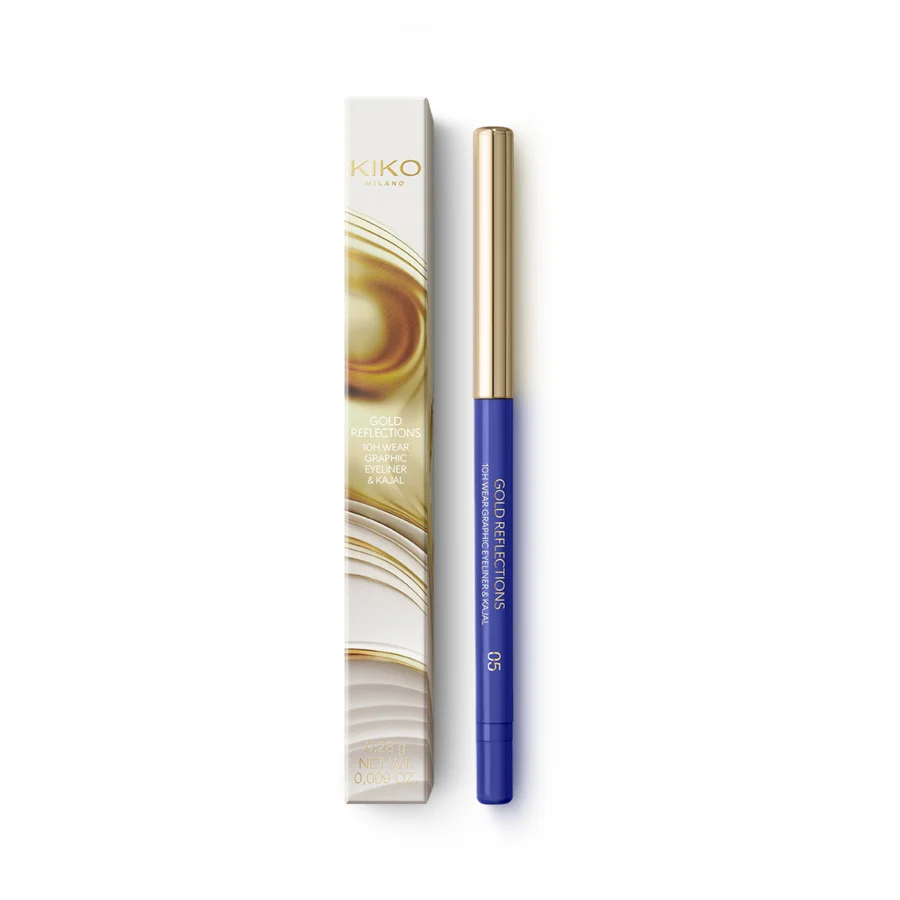 Gold Reflections 10H Wear Graphic Eyeliner & Kajal eyeliner i kredka kajal o 10-godzinnej trwałości 05 Blue Skies 0.28g - Image 4