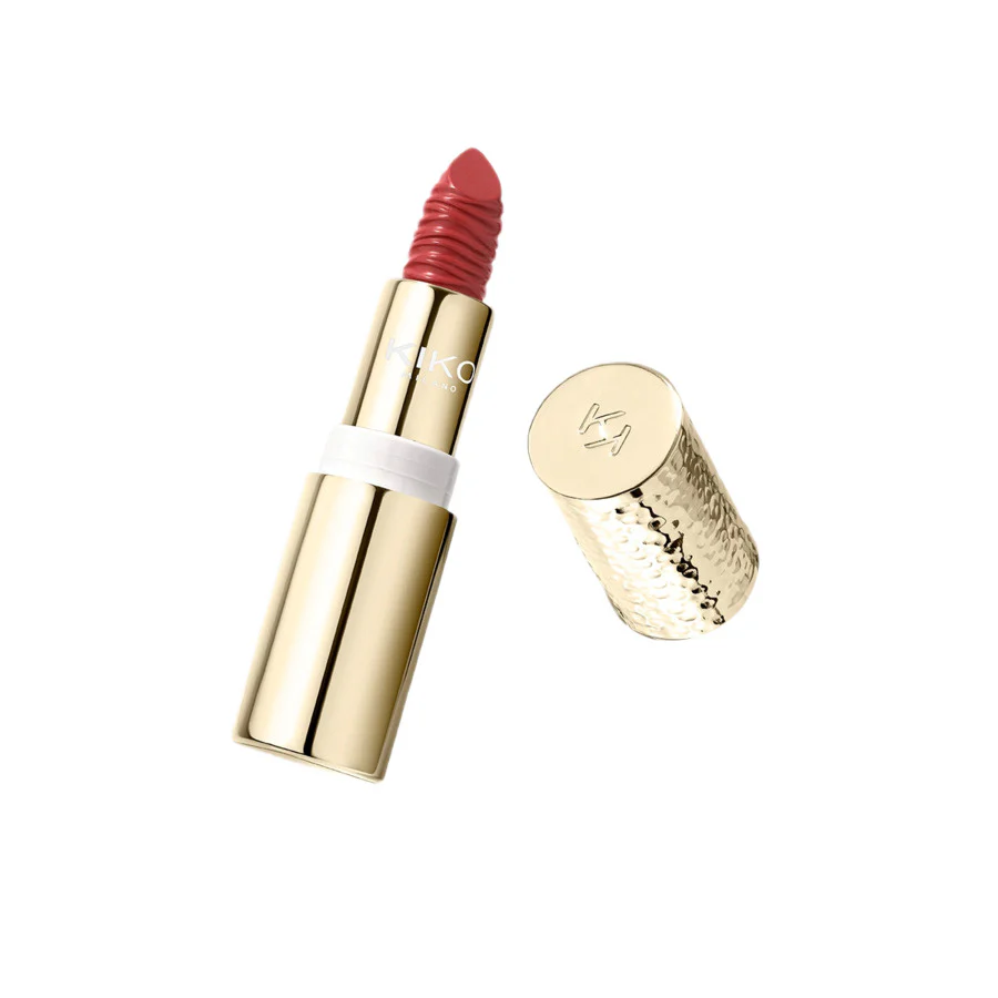 Gold Reflections Gleam & Care Lipstick SPF30 kremowa odżywcza pomadka do ust 07 Alluring Red 3.5g - Image 2