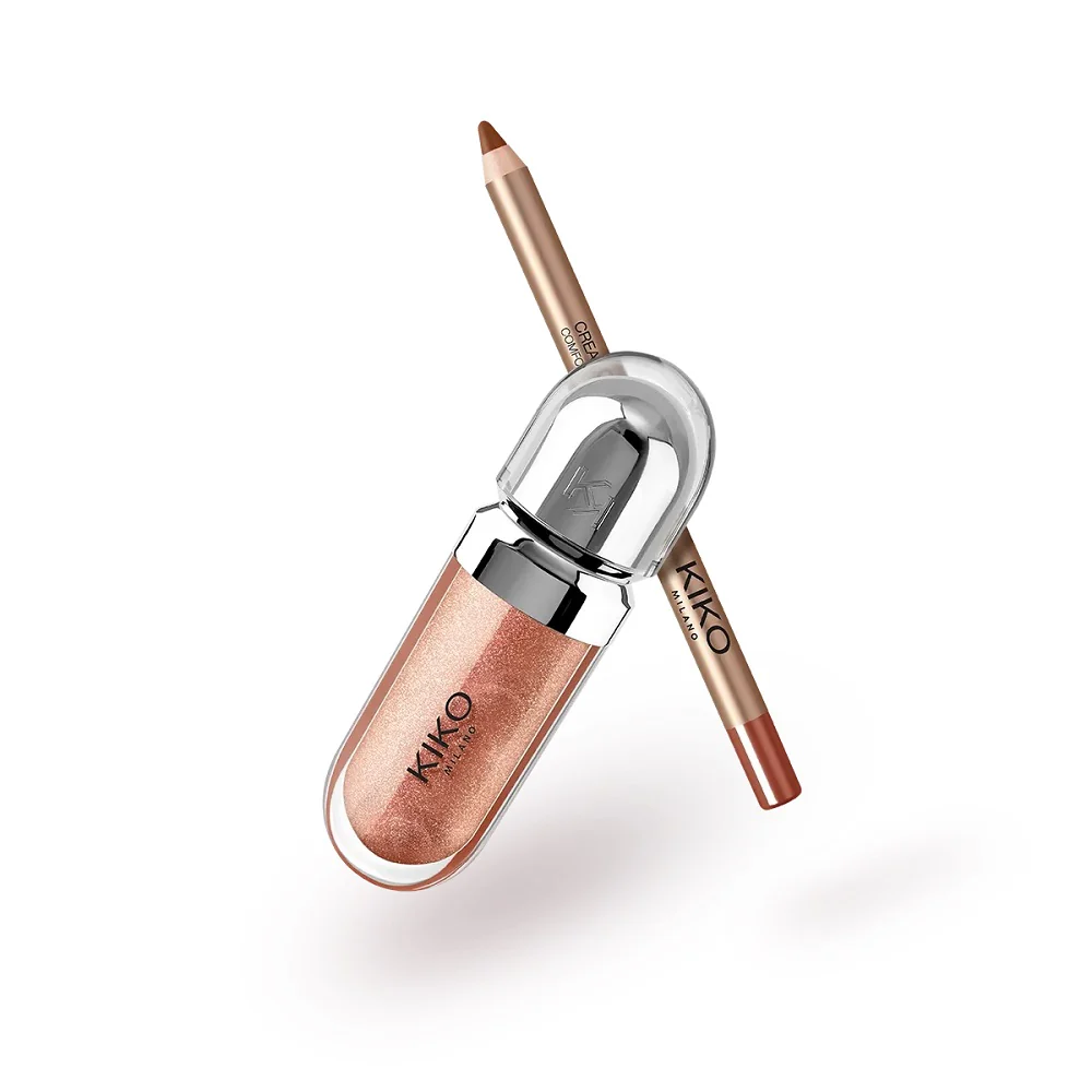 Holiday Wonderlights Gloss Me Up Lips Gift Set zestaw upominkowy do makijażu ust 02 Stylish Hazelnut - Image 3
