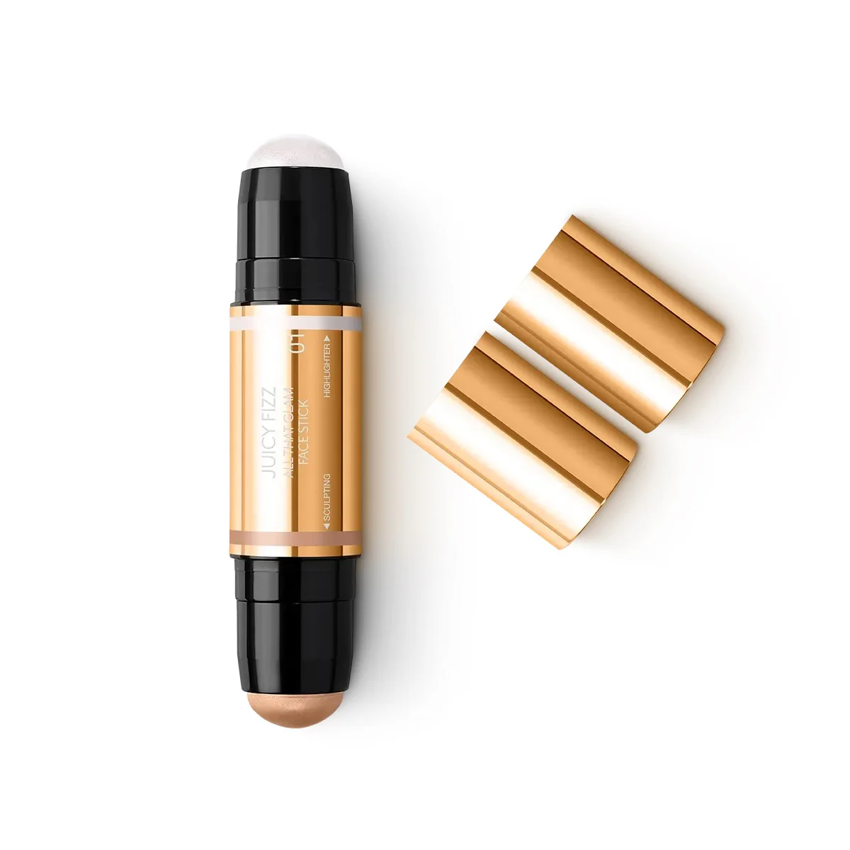 Juicy Fizz All That Glam Face Stick wielofunkcyjny sztyft do twarzy z matowym bronzerem i rozświetlaczem 12g - Image 8