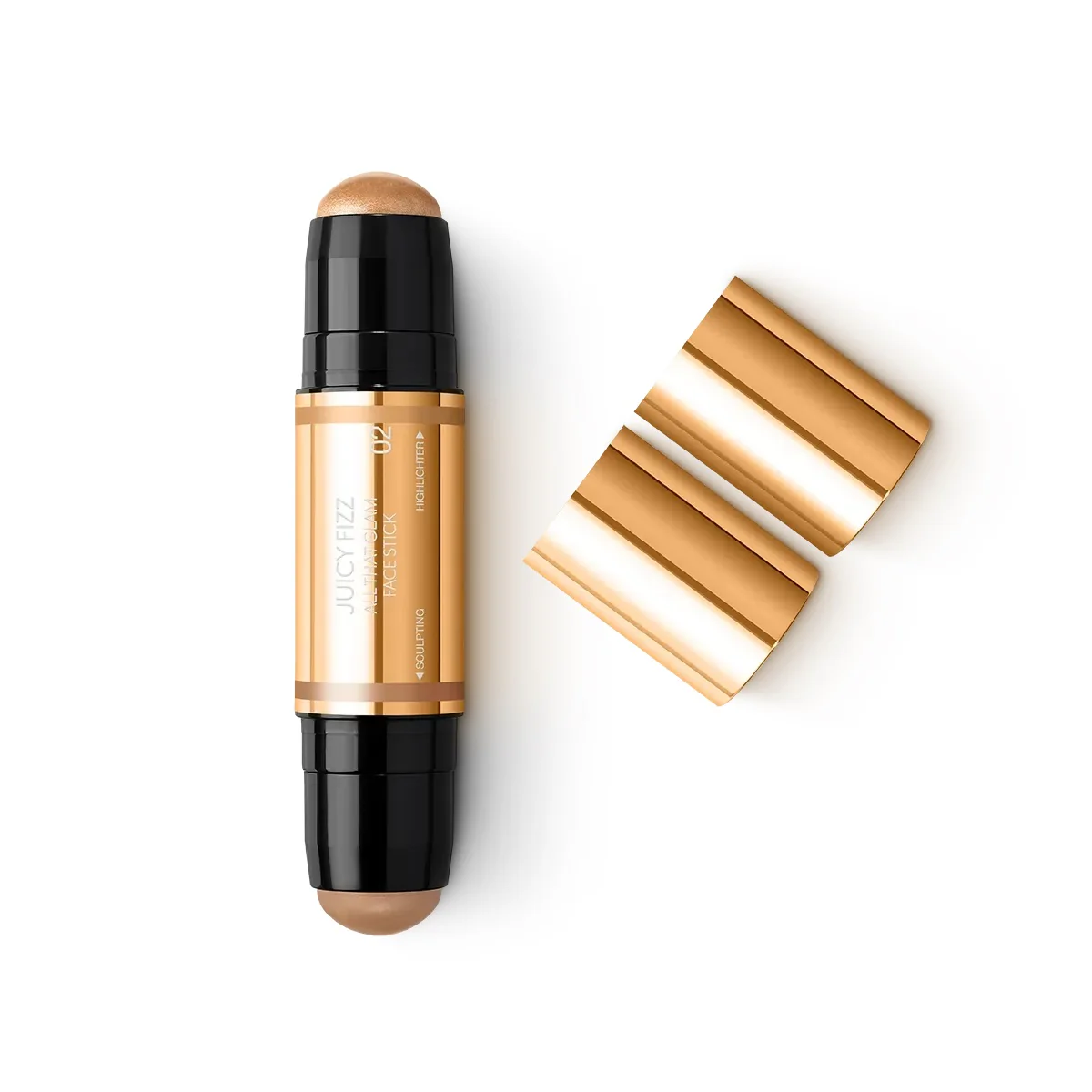 Juicy Fizz All That Glam Face Stick wielofunkcyjny sztyft do twarzy z matowym bronzerem i rozświetlaczem 12g - Image 9