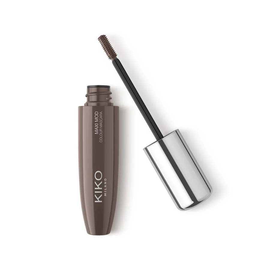 Maxi Mod Colour Mascara kolorowy tusz do rzęs z małym aplikatorem dla maksymalnej objętości 02 Brown 12ml