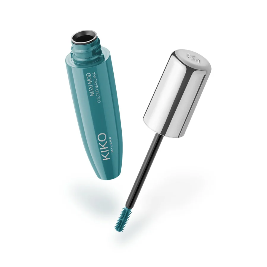 Maxi Mod Colour Mascara kolorowy tusz do rzęs z małym aplikatorem dla maksymalnej objętości 04 Metallic Green 12ml - Image 3