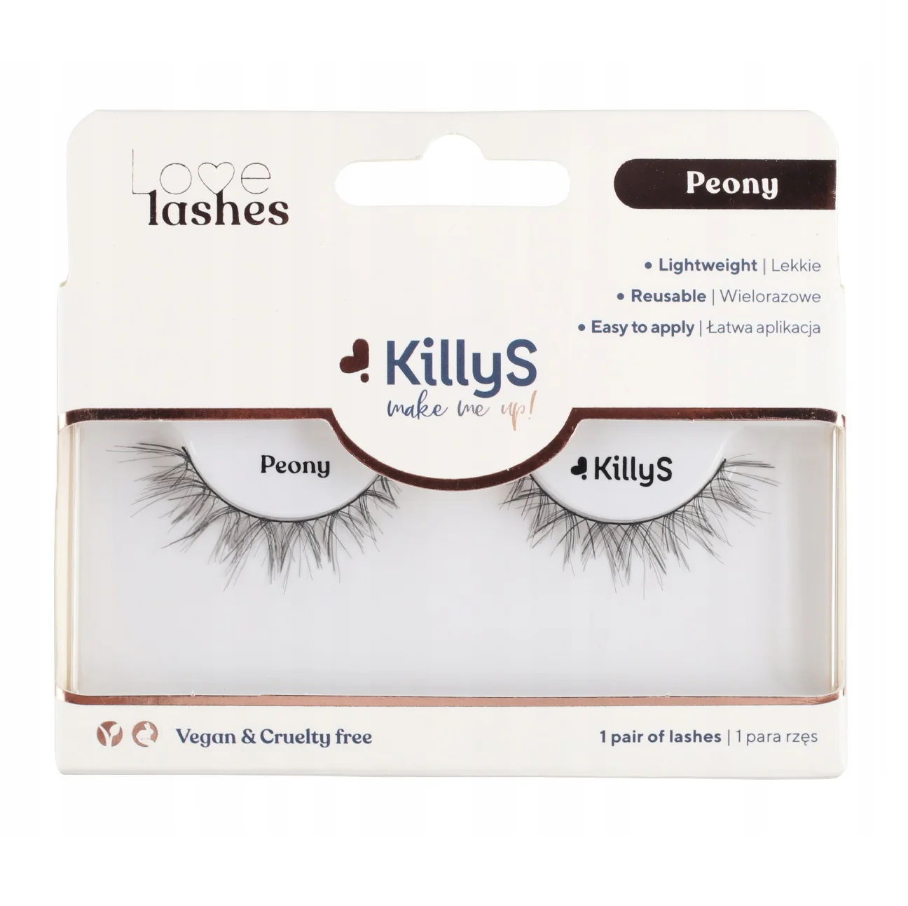 Make Me Up! Love Lashes sztuczne rzęsy na pasku Peony