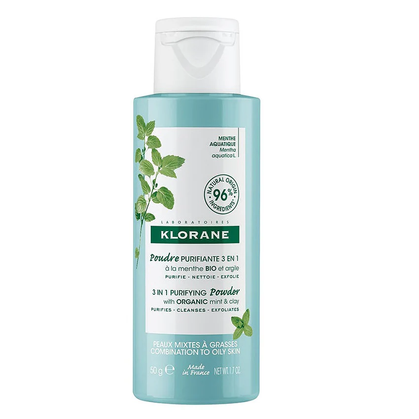 3in1 Purifying Powder puder oczyszczający z organiczną miętą i glinką 50g