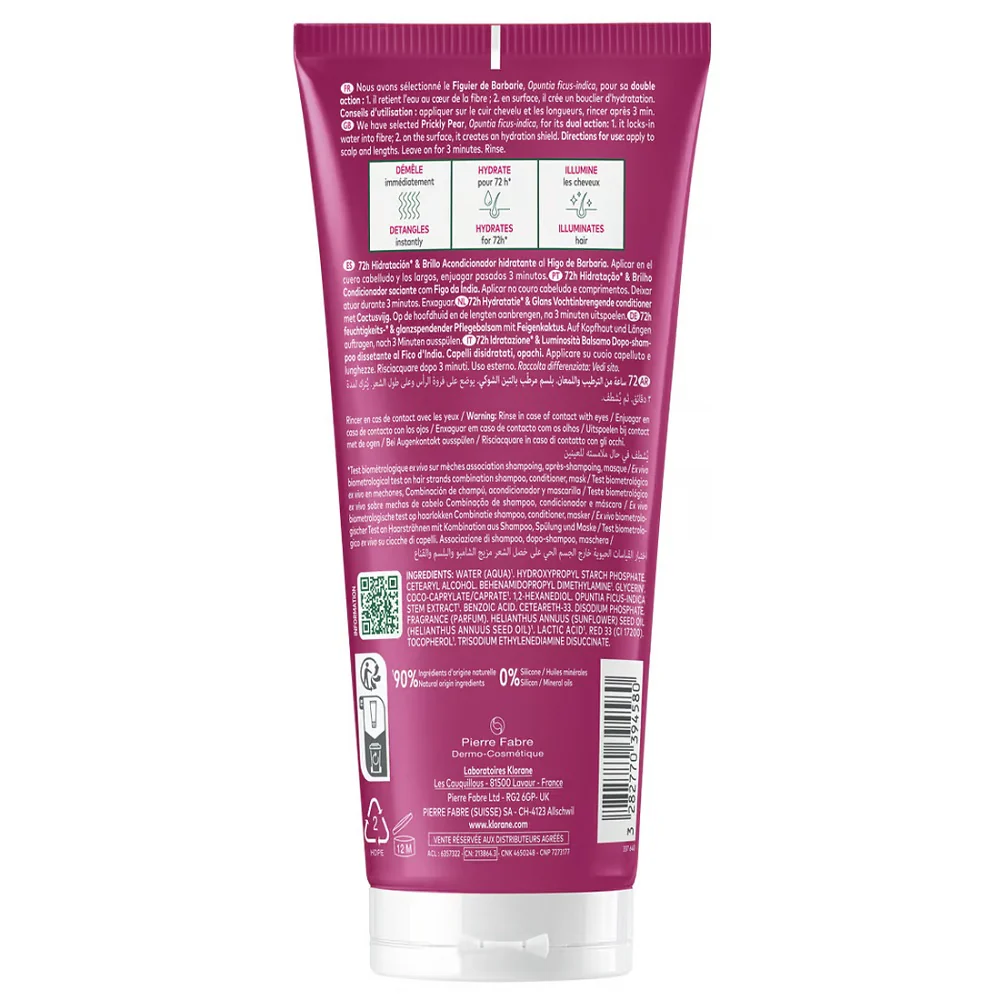 72H Hydration & Shine Conditioner nawilżająca odżywka do włosów z opuncją figową 200ml - Image 2