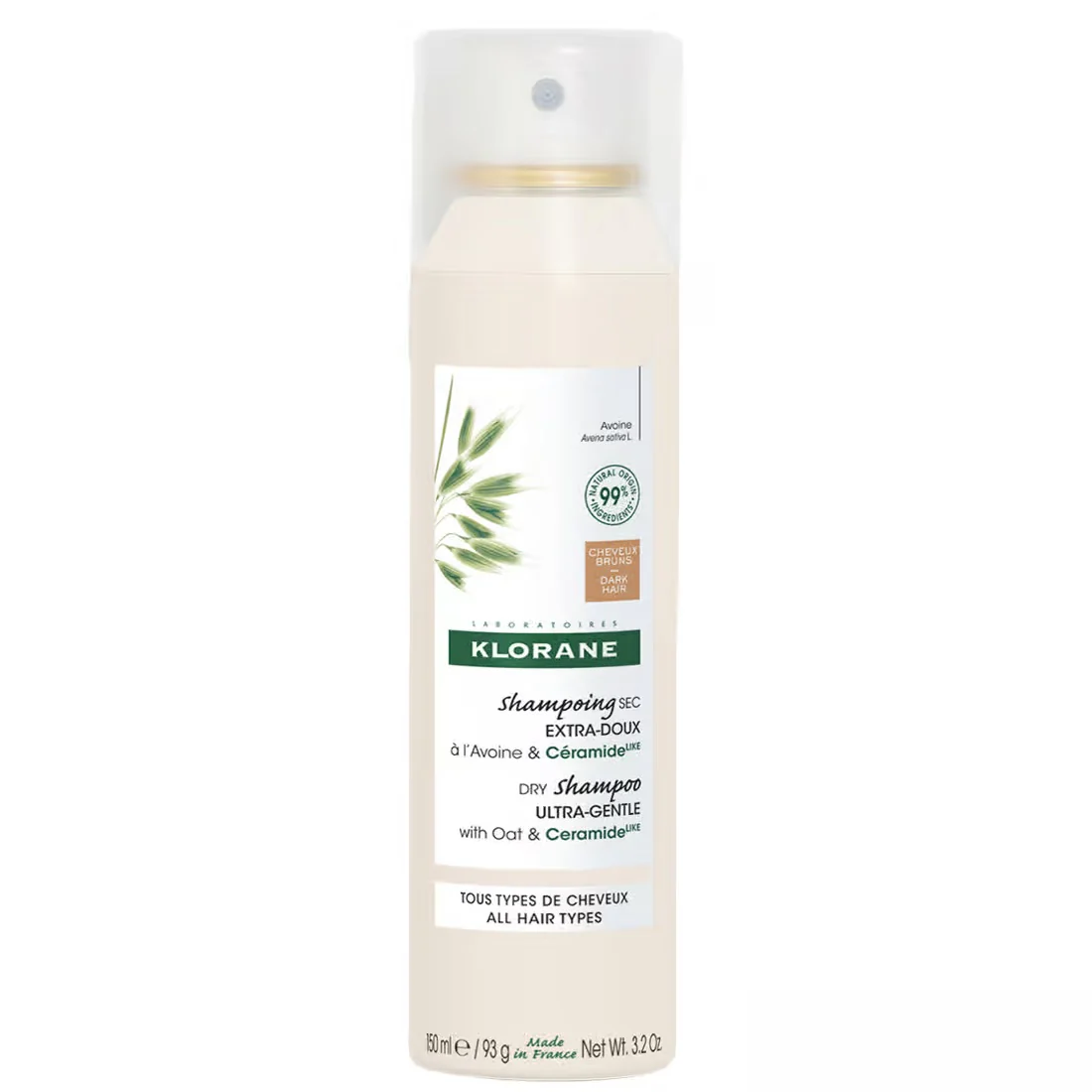 Ultra-Gentle Dry Shampoo suchy szampon do włosów ciemnych z owsem i ceramide 150ml