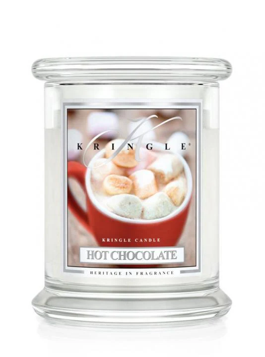 Średnia świeca zapachowa z dwoma knotami Hot Chocolate 411g