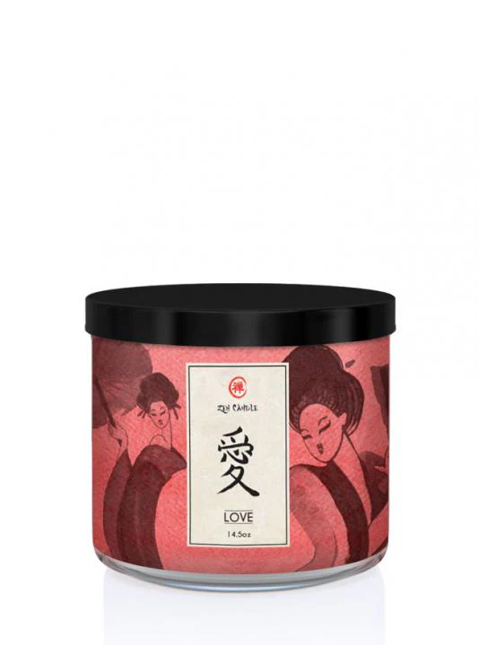 Zen świeca zapachowa z trzema knotami Love 411g