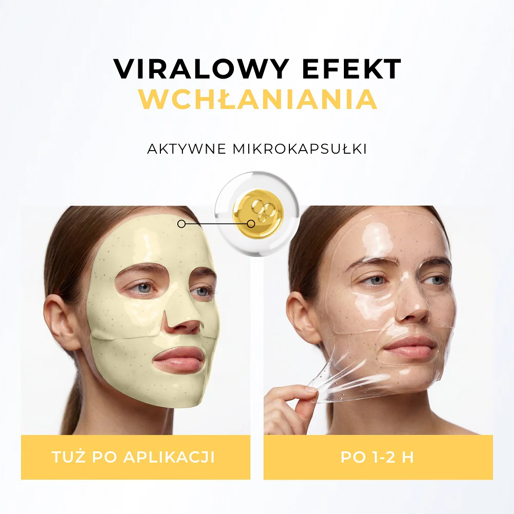 Maska kolagenowa z ceramidami w mikrokapsułkach Regeneracja i Nawilżenie 1szt. - Image 2