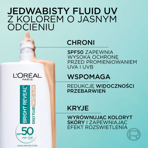 Bright Reveal fluid redukujący przebarwienia z SPF50+ Odcień Jasny 50ml - Image 8