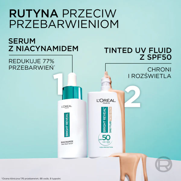 Bright Reveal fluid redukujący przebarwienia z SPF50+ Odcień Jasny 50ml - Image 9