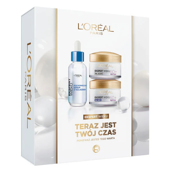 Ekspert Wieku 60+ zestaw serum do twarzy 30ml + krem na dzień 50ml + krem na noc 50ml - Image 3