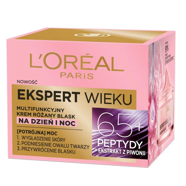 Ekspert Wieku multifunkcyjny krem różany blask 65+ na dzień i noc 50ml - Image 2