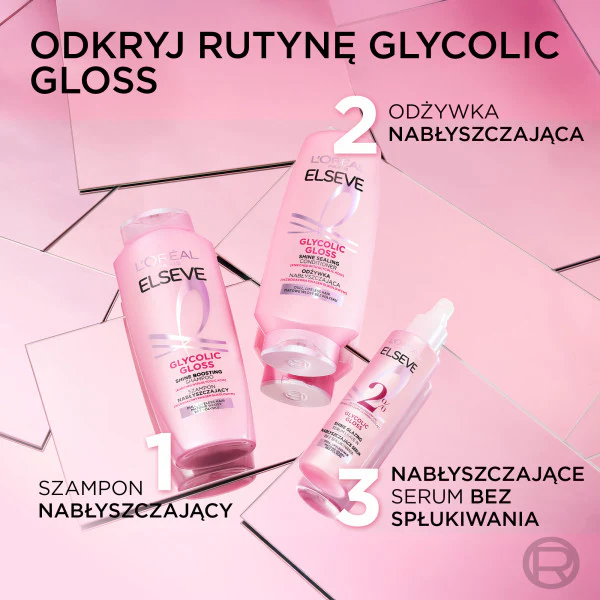 Elseve Glycolic Gloss odżywka nabłyszczająca do włosów matowych 200ml - Image 6