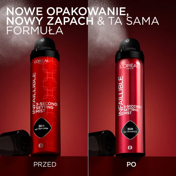 Infaillible 3-Second Setting Mist 3-sekundowy spray utrwalający makijaż 150ml - Image 2