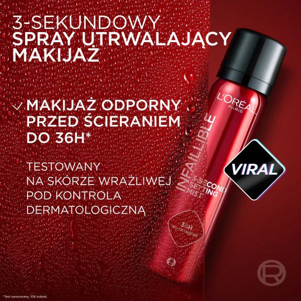 Infaillible 3-Second Setting Mist 3-sekundowy spray utrwalający makijaż 150ml - Image 8